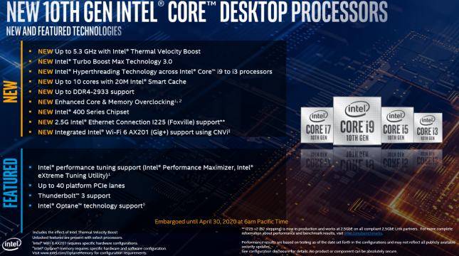 Intel 10th Gen Core Launch - Slide 8