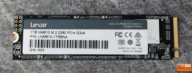Lexar NM610 1TB NVMe SSD