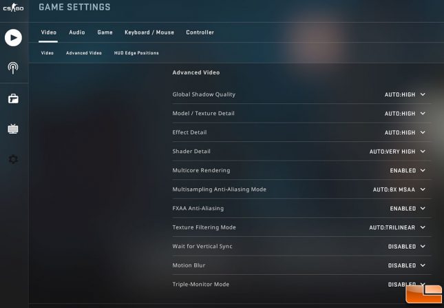 CSGO 1080P Game Settings