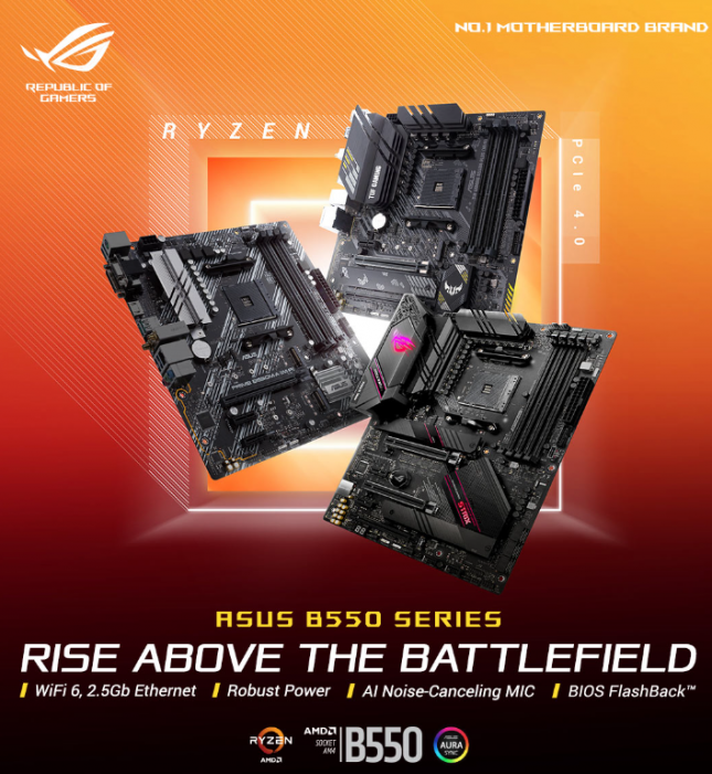 ASUS B550 Motherboard Series