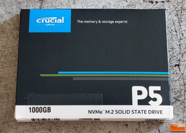 Crucial P5 NVMe SSD 1TB Retail Box