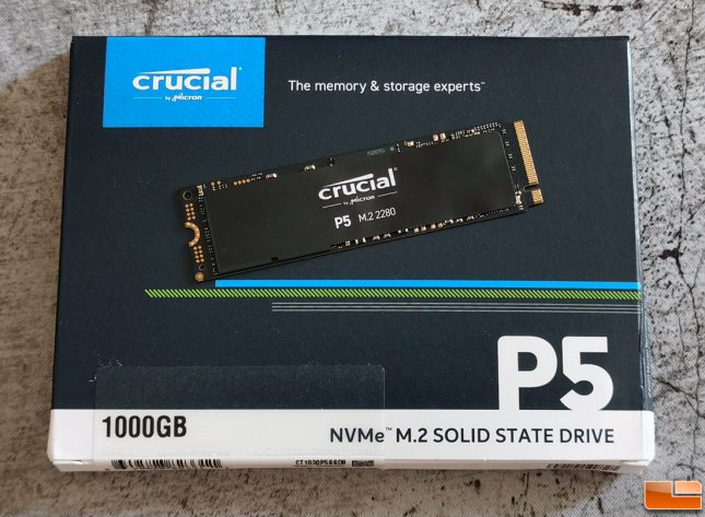 Crucial P5 NVMe SSD