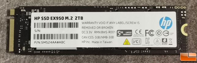 HP SSD EX950 2TB Drive