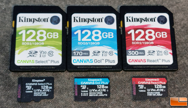 Kingston Canvas Plus Memory Cards