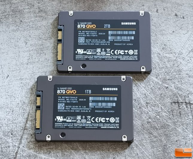 Samsung SSD 870 QVO SSD with QLC V-NAND Flash