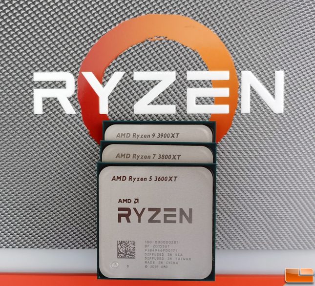 AMD Ryzen 3600XT 3800XT 3900XT