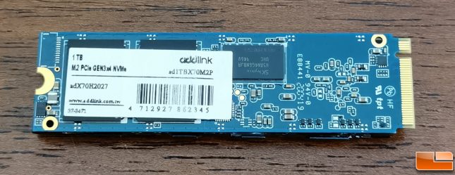 addlink X70 RGB SSD Back