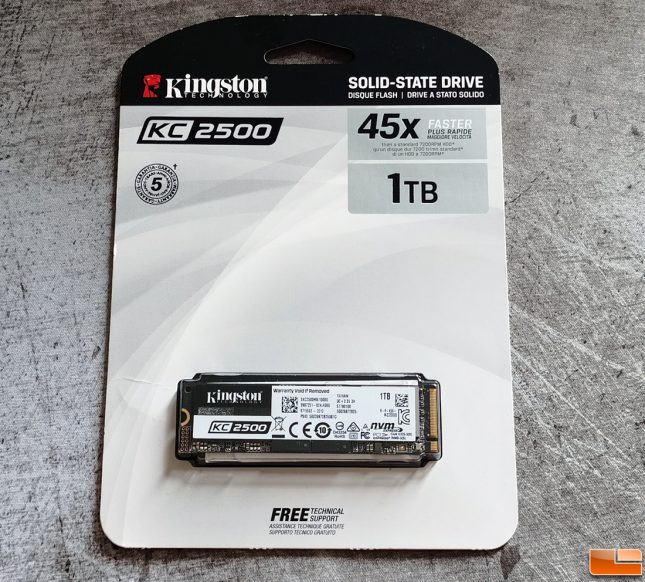 Kingston KC2500 NVMe SSD