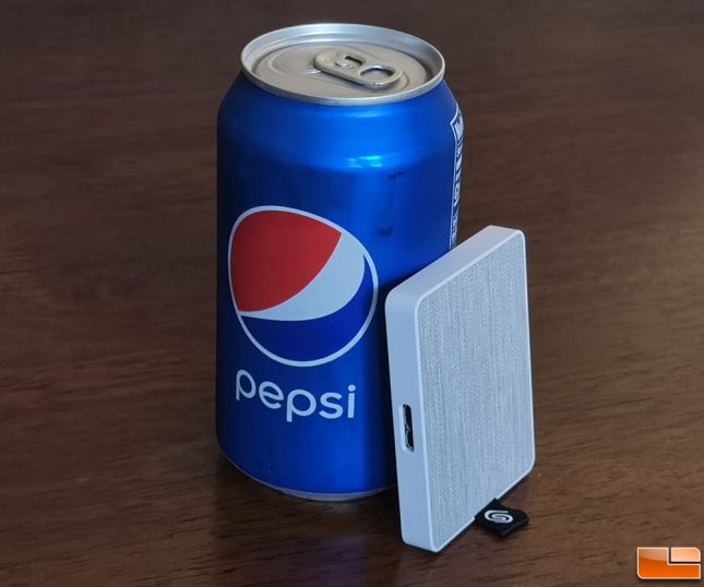 Seagaste One Touch SSD with Pepsi Can