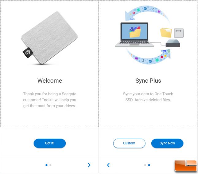 Seagate One Touch SSD Software Toolkit For Backups