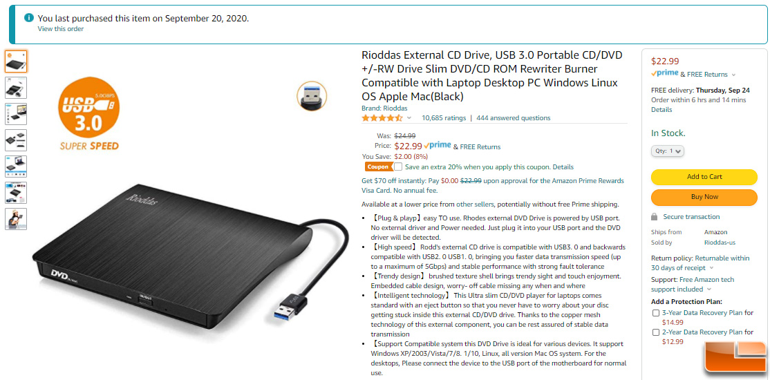 læder for eksempel Aflede Rioddas External CD/DVD Optical USB Drive Review - Legit Reviews