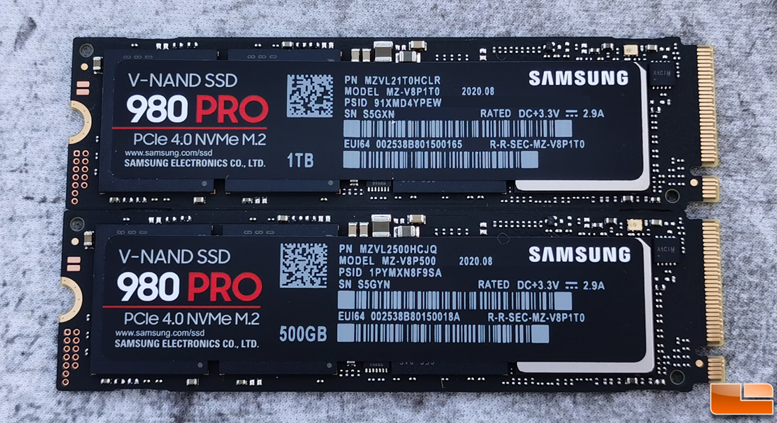 Samsung SSD 980 Pro Review - 1TB & 500GB Capacities Benchmarked