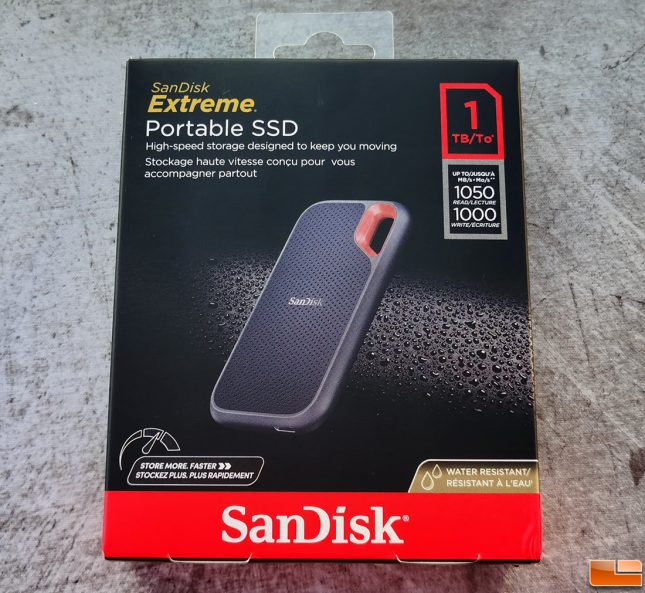 SanDisk Extreme Portable SSD V2 - 1TB Retail Box