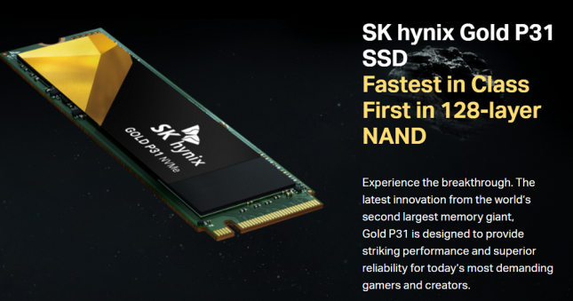 SK Hynix Gold P31 NVMe SSD