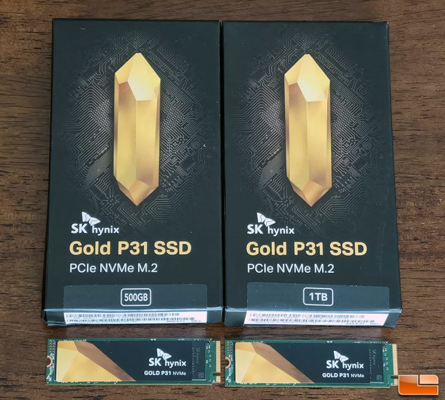 SK hynix Gold P31 500GB and 1TB NVMe SSDs