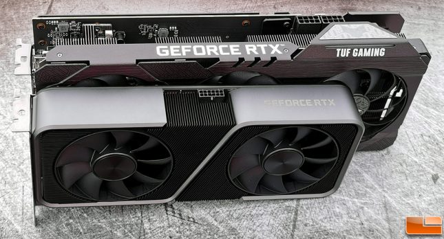 ASUS TUF Gaming GeForce RTX 3070 with 3070 Founders Edition Height