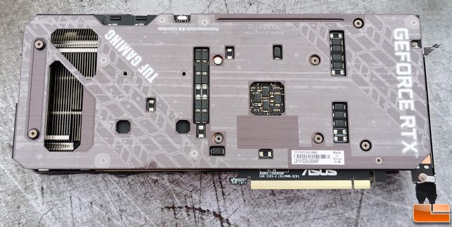 ASUS TUF Gaming GeForce RTX 3070 Graphics Card back