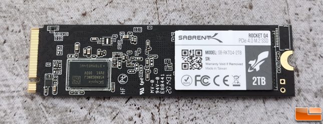 Sabrent 2TB Rocket Q4 M.2 NVMe PCIe Gen4 SSD Back