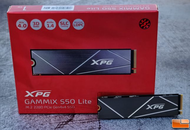 ADATA XPG GAMMIX S50 Lite 1TB NVMe SSD Retail Box