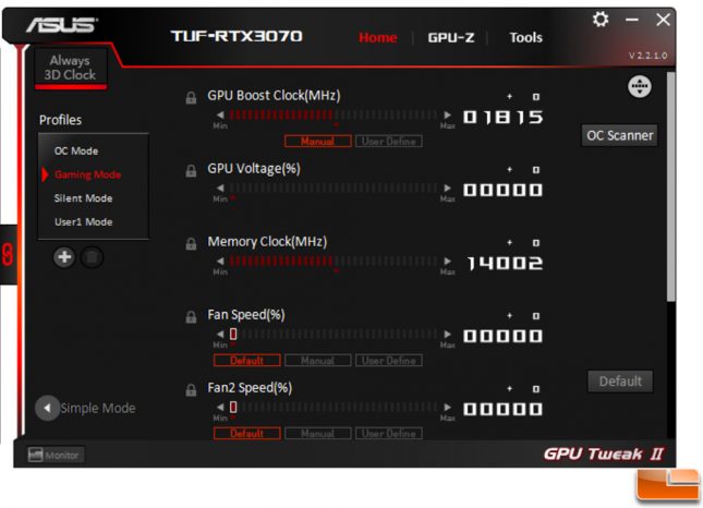 ASUS GPU Tweak II 3070 TUF Gaming