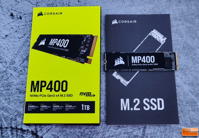 Corsair MP400 NVMe SSD Retail Box