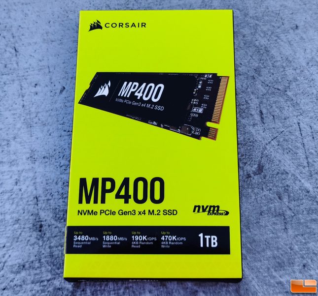 Corsair MP400 NVMe SSD Retail Box