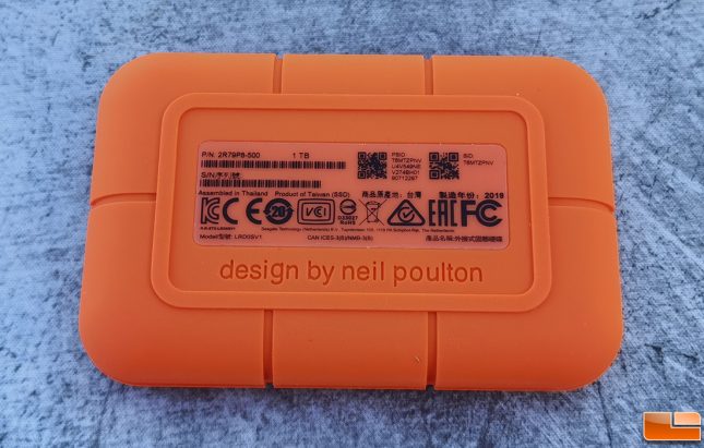 Lacie Rugged SSD 1TB Portable Drive Designed By Neil Poulton