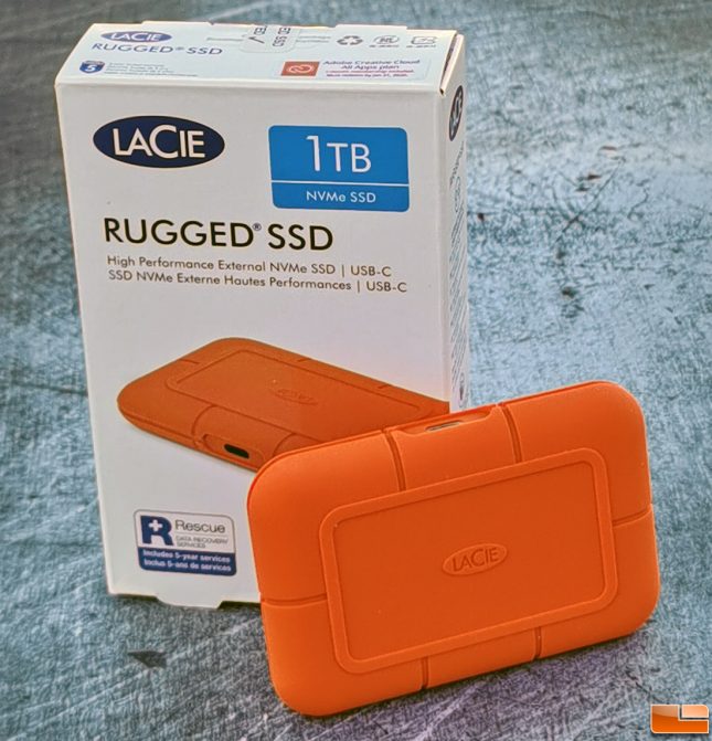 Lacie Rugged SSD NVMe 1TB Storage Drive