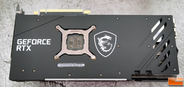 MSI GeForce RTX 3070 GAMING X TRIO 8GB Graphics Card Back