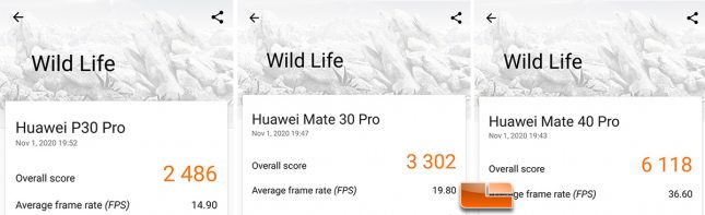 3dmark wildlife on Huawei Mate 40 Pro