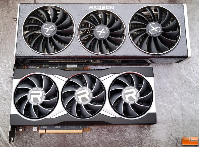 XFX Speedster MERC319 Radeon RX 6800 XT with reference card