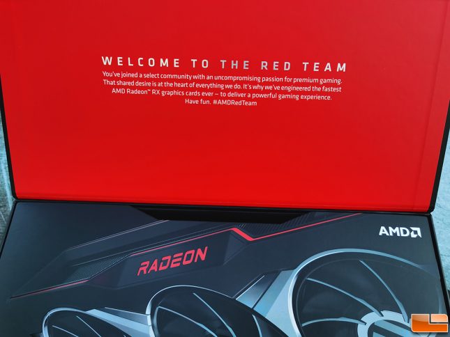 AMD Radeon RX 6800 XT Retail Box Message