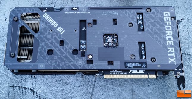 ASUS TUF Gaming GeForce RTX 3060 Ti Video Card Back