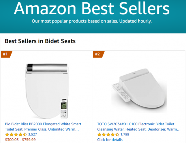 Amazon Best Selling Bidet Seats