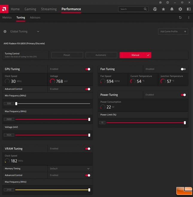 AMD Radeon RX 6800 Overclocking with Radeon Software Adrenalin