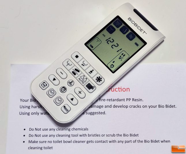 Bio Bidet BB2000 bidet toilet seat remote control