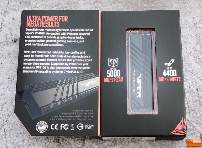 Patriot Viper VP4100 1TB NVMe SSD Retail Box