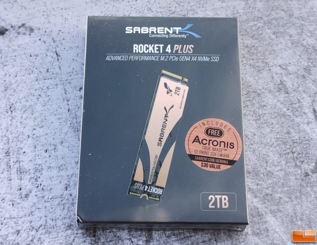 Sabrent Rocket 4 Plus NVMe SSD Retail Packaging