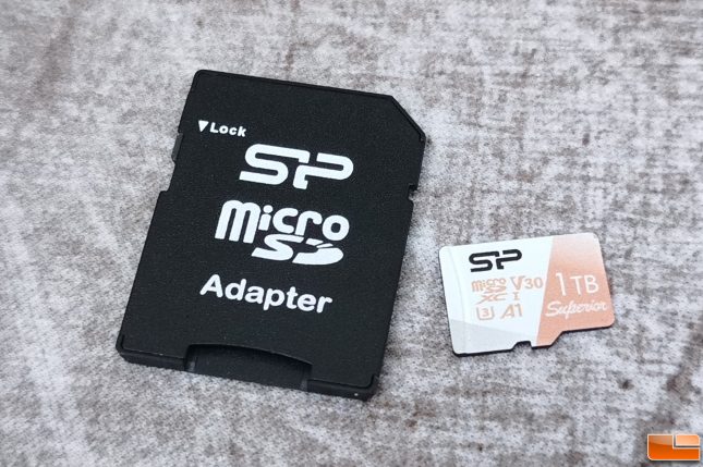 Silicon Power 1TB microSDXC Memory Card and microSD adapter