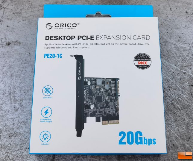 ORICO PE20-1C USB 3.2 Expansion Card