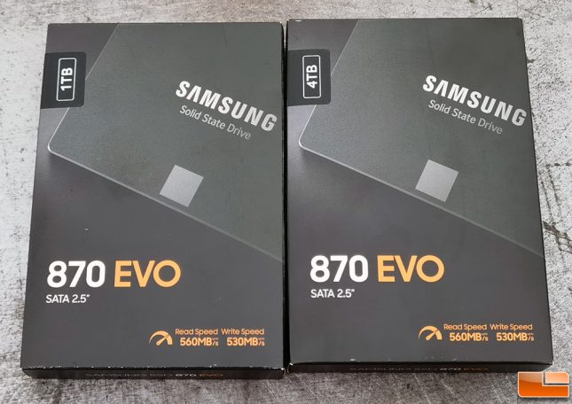 Samsung 870 EVO SATA SSD in 1TB and 4TB Capacities