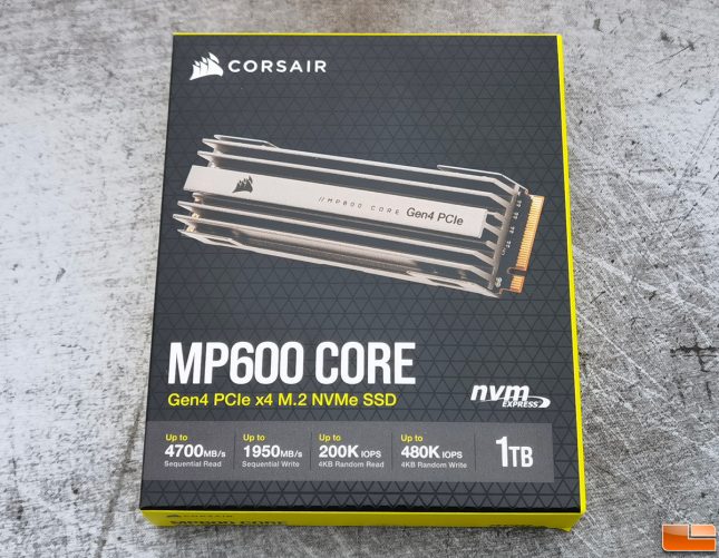 Corsair MP600 CORE 1TB NVMe SSD Retail Box