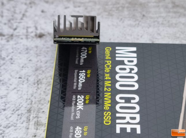 Corsair MP600 CORE 1TB NVMe SSD Heatsink