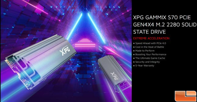 XPG Gammix S70 Infographic