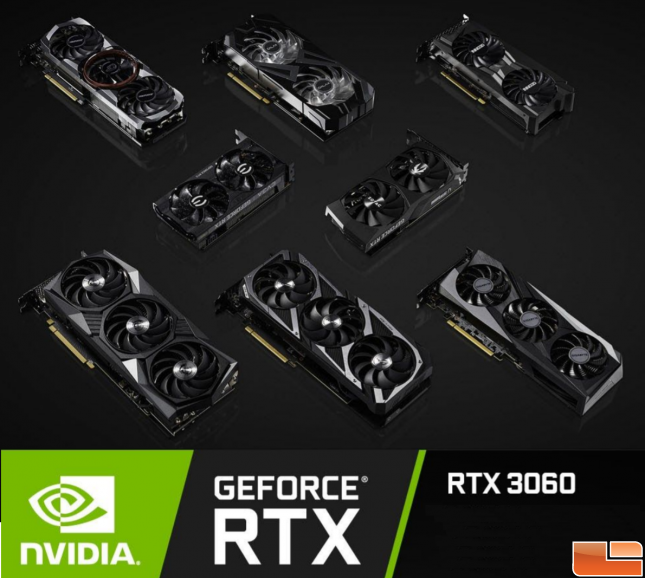 NVIDIA GeForce RTX 3060 AIB Cards