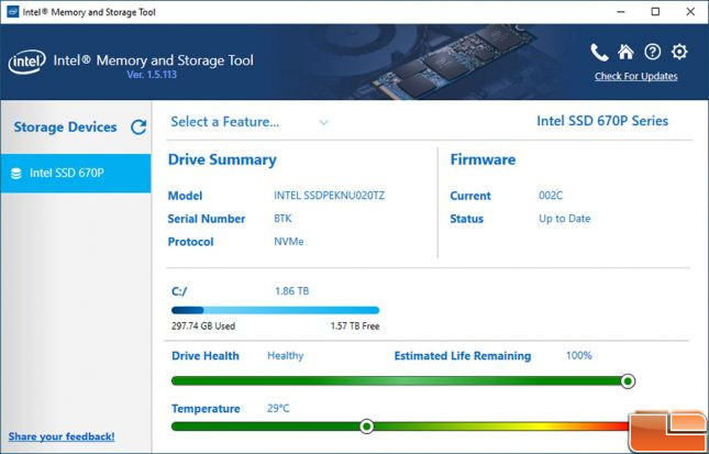 Intel Memory and Storage Tool 670p