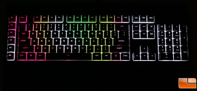 Corsair K55 RGB Pro XT Keyboard Backlighting
