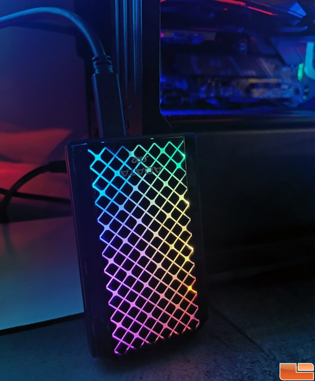 ADATA SE900G Portable NVMe SSD RGB Lighting