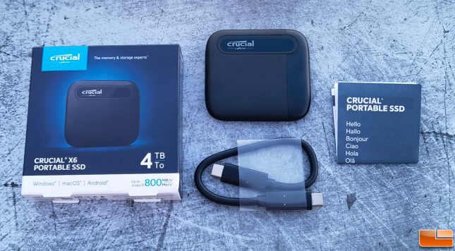 Crucial X6 4TB NVMe Portable SSD