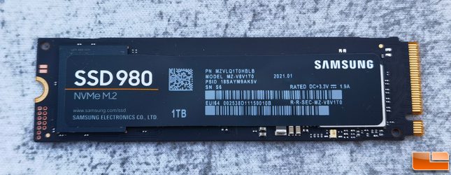 Samsung SSD 980 1TB Front